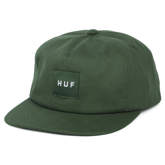 Gorra Snapback Box Logo sin estructurar de HUF - Verde Oscuro