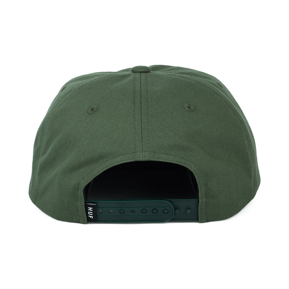 Gorra Snapback Box Logo sin estructurar de HUF - Verde Oscuro