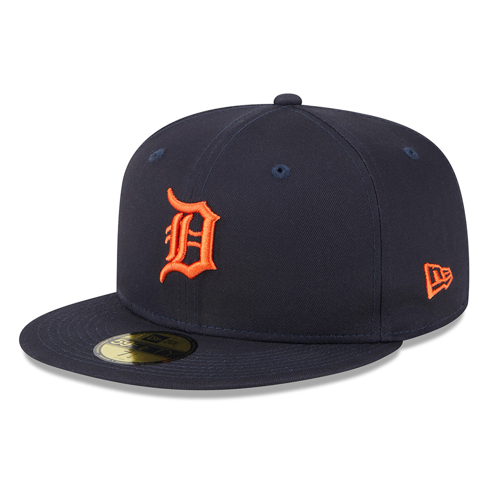 Gorra de béisbol 59FIFTY MLB League Essential Detroit Tigers de New Era - Azul Marino-Naranja