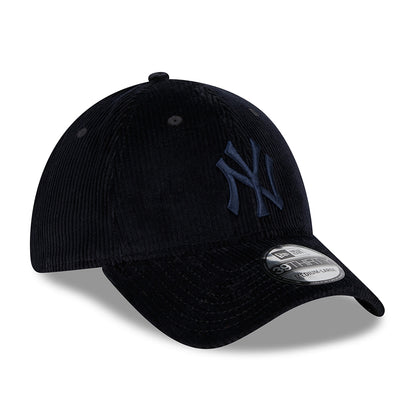 Gorra de béisbol 39THIRTY Cordón ancho de la MLB New York Yankees de New Era - Azul Marino sobre Azul Marino