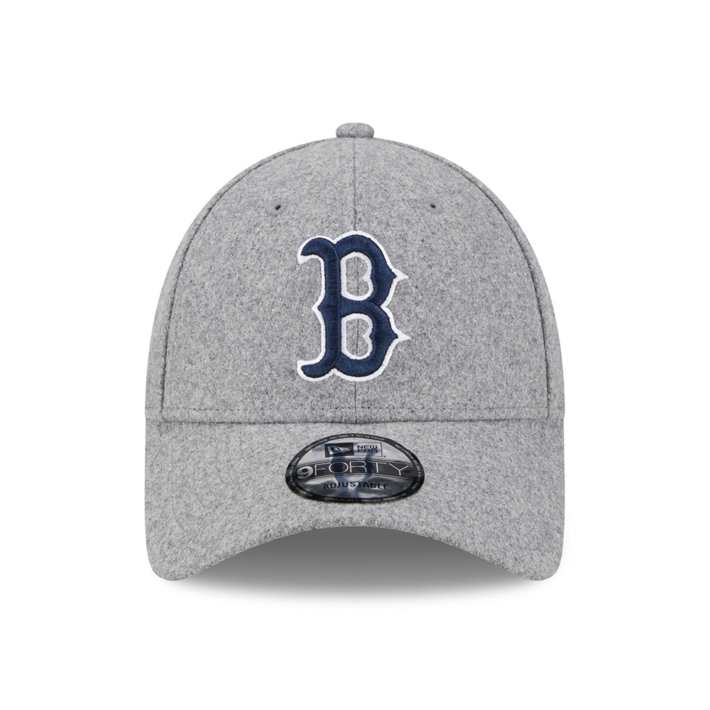 Gorra de béisbol 9FORTY MLB Melton Wool Essential Boston Red Sox de New Era - Gris-Azul Marino