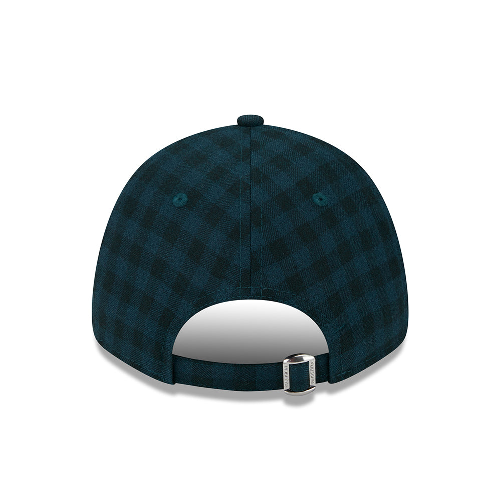 Gorra de béisbol 9FORTY MLB Flannel New York Yankees de New Era - Verde Oscuro-Blanco