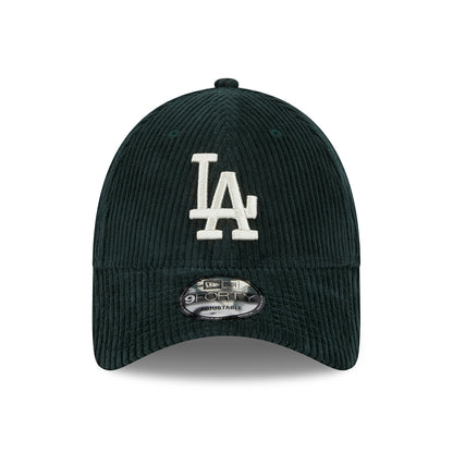 Gorra de béisbol 9FORTY MLB Wide Cord L.A. Dodgers de New Era - Verde Oscuro-Piedra