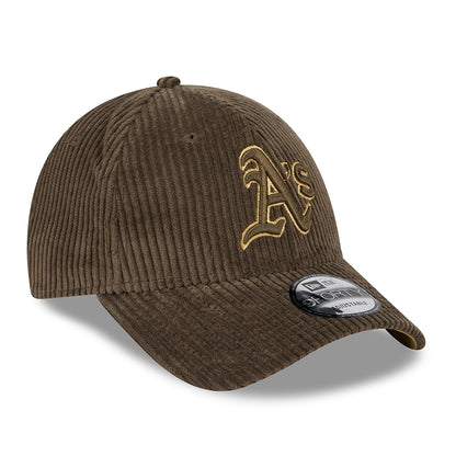 Gorra de béisbol 9FORTY MLB Wide Cord Oakland Athletics de New Era - Marrón-Bronce
