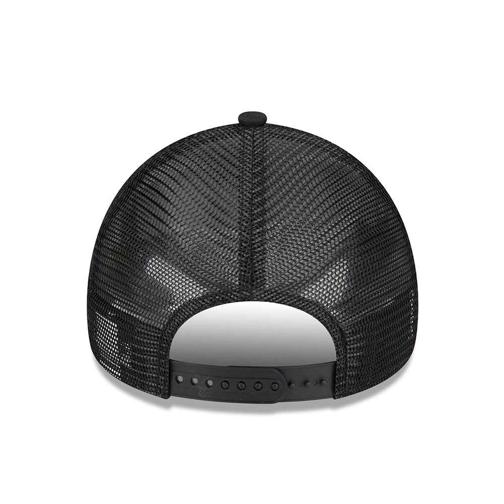 Gorra Trucker 9FORTY NE A-Frame de New Era - Negro