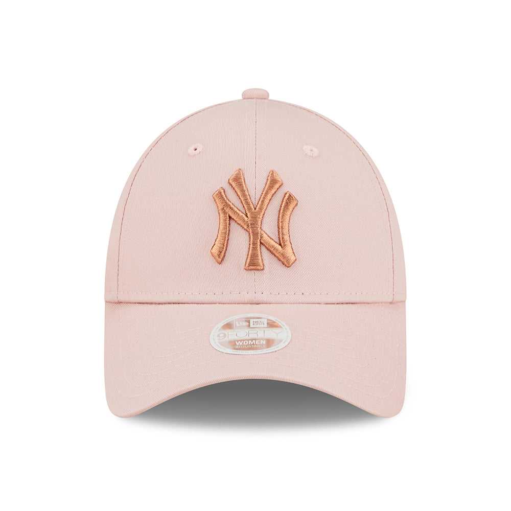 Gorra de béisbol 9FORTY MLB Metallic Logo New York Yankees de New Era - Rosa-Oro Rosa