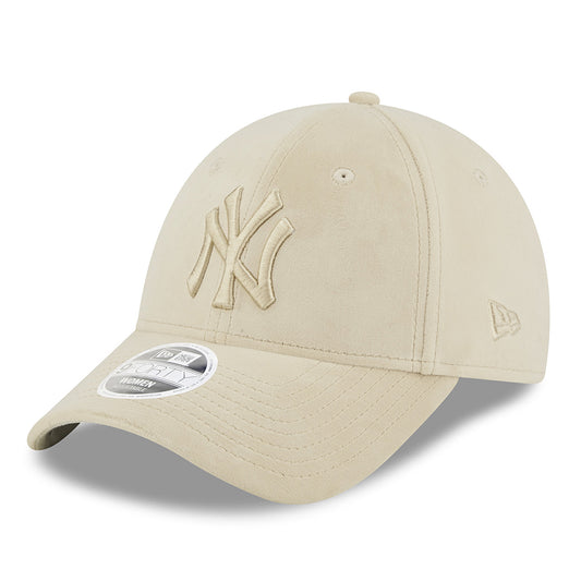 Gorra de béisbol 9FORTY MLB Velour New York Yankees de New Era - Piedra
