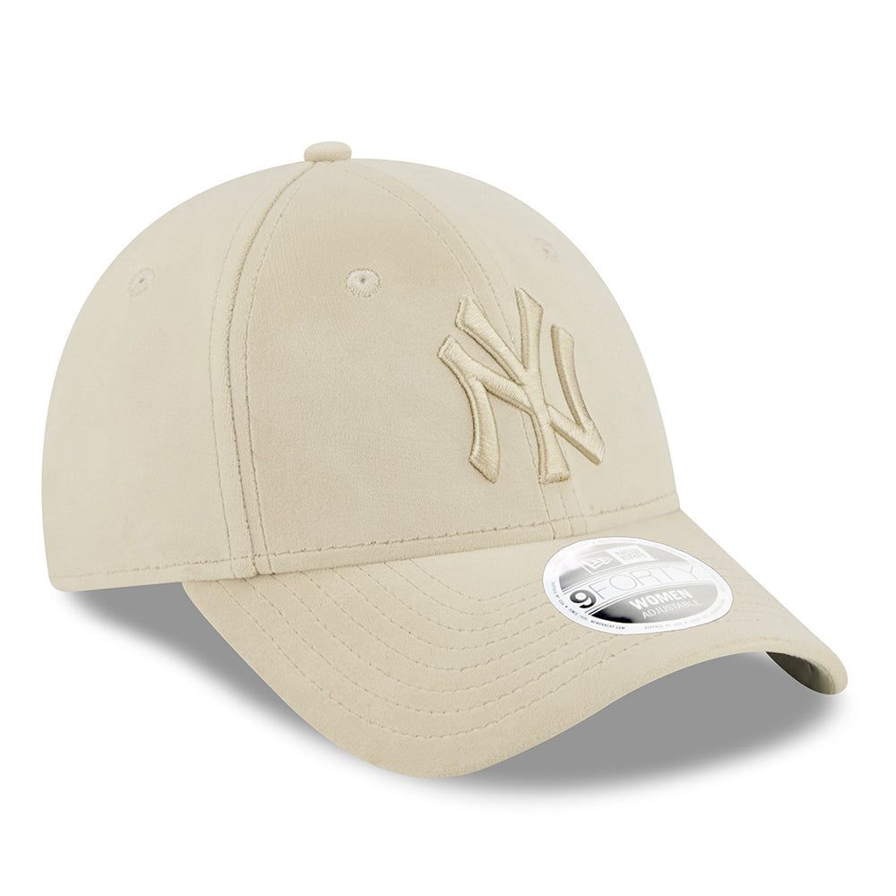 Gorra de béisbol 9FORTY MLB Velour New York Yankees de New Era - Piedra