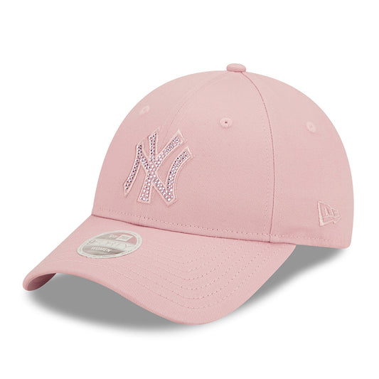 Gorra de béisbol mujeres 9FORTY MLB Diamante New York Yankees de New Era - Rosa