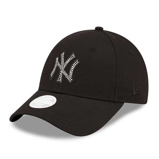 Gorra de béisbol mujeres 9FORTY MLB Diamante New York Yankees de New Era - Negro