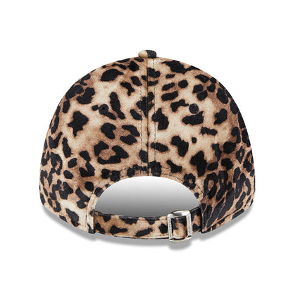 Gorra de béisbol mujeres 9FORTY MLB Leopard Velour de los New York Yankees de New Era - Marrón-Rosa