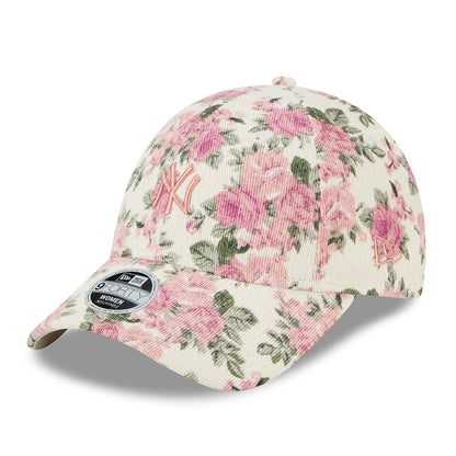 Gorra de béisbol mujeres 9FORTY MLB Floral New York Yankees de New Era - Piedra-Rosa