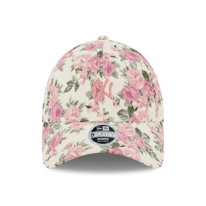 Gorra de béisbol mujeres 9FORTY MLB Floral New York Yankees de New Era - Piedra-Rosa