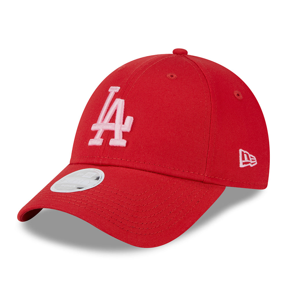 Gorra de béisbol 9FORTY MLB League Essential L.A. Dodgers de New Era - Escarlata-Rosa