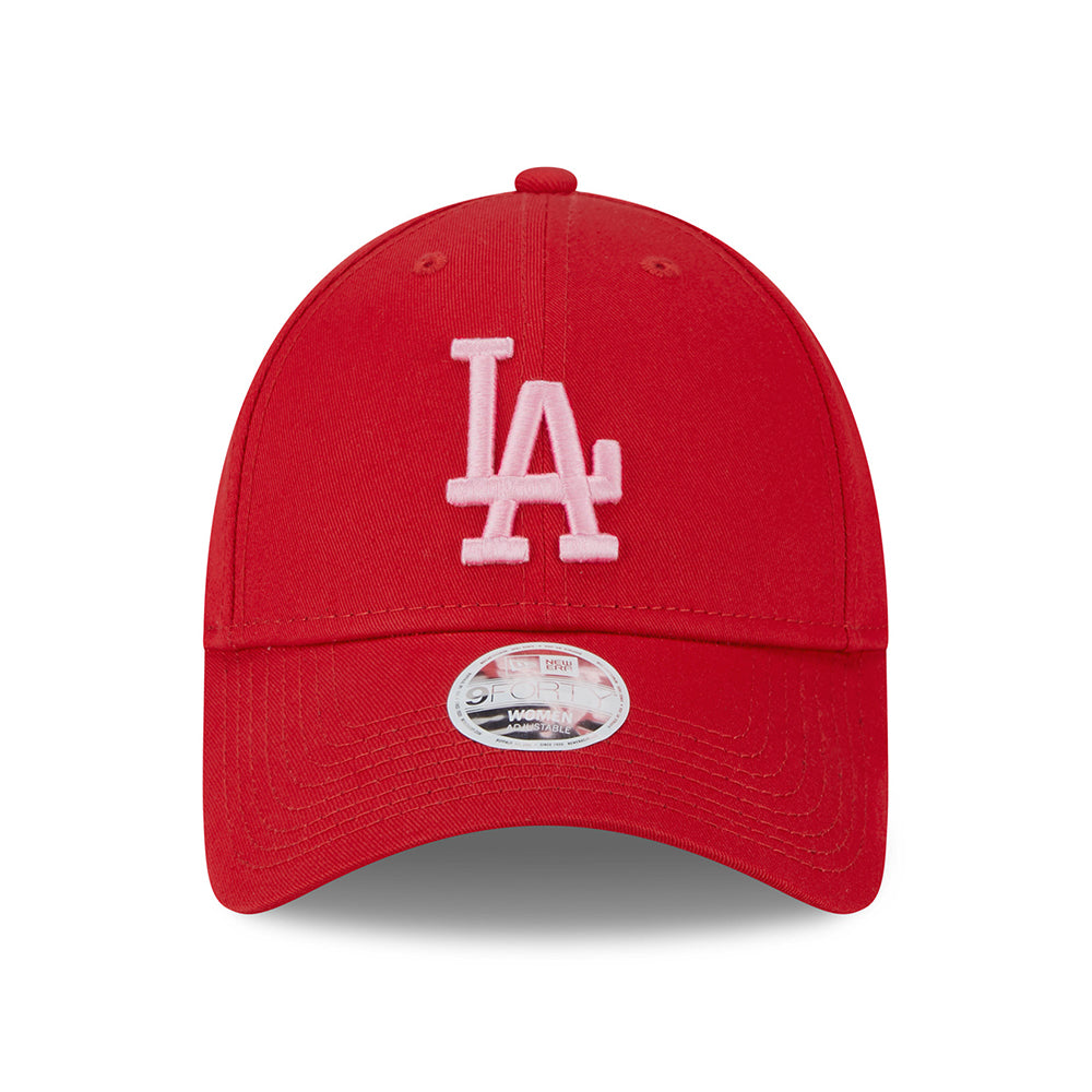 Gorra de béisbol 9FORTY MLB League Essential L.A. Dodgers de New Era - Escarlata-Rosa