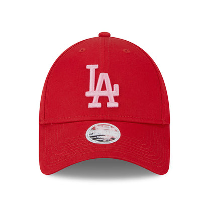 Gorra de béisbol 9FORTY MLB League Essential L.A. Dodgers de New Era - Escarlata-Rosa