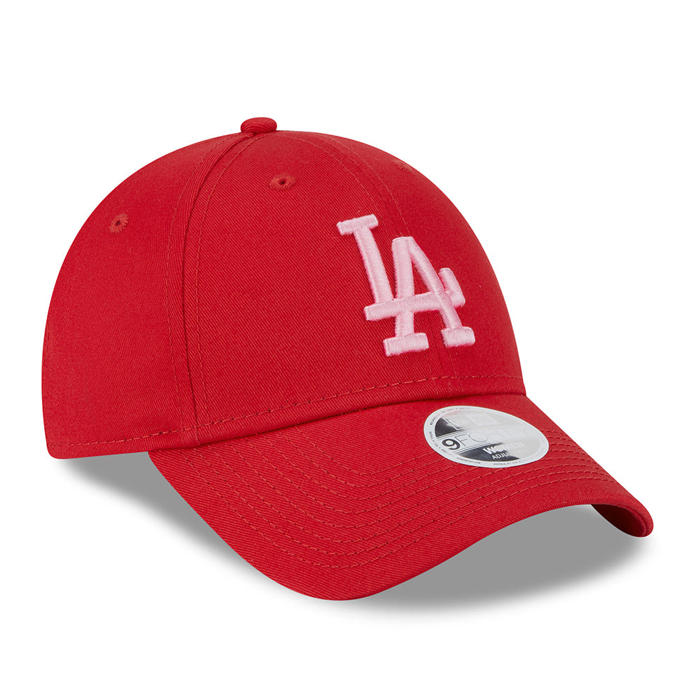 Gorra de béisbol 9FORTY MLB League Essential L.A. Dodgers de New Era - Escarlata-Rosa