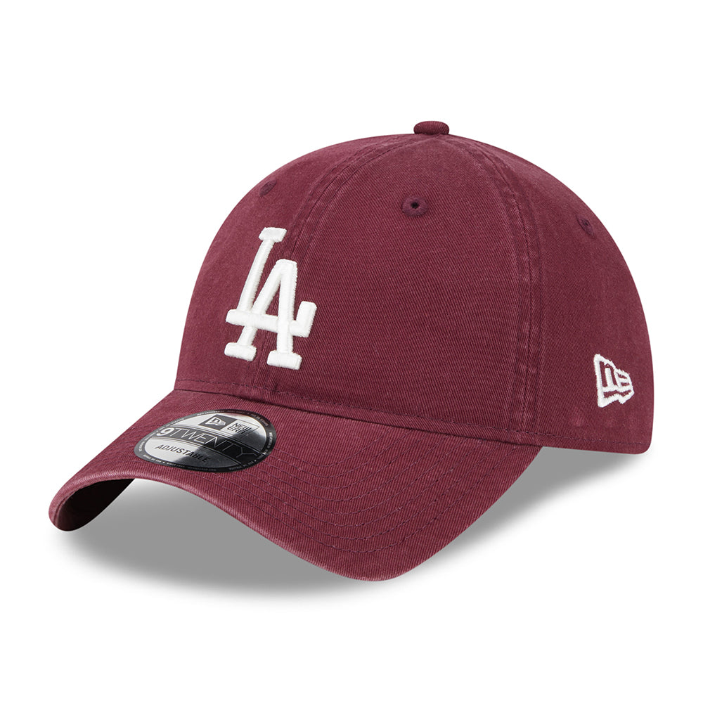 Gorra de béisbol 9TWENTY MLB League Essential L.A. Dodgers de New Era - Granate-Blanco