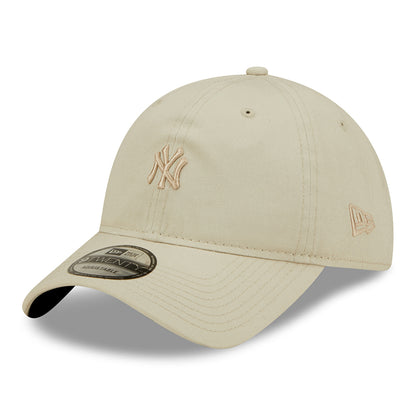 Gorra de béisbol 9TWENTY Mini logotipo de la MLB de los New York Yankees de New Era - Piedra