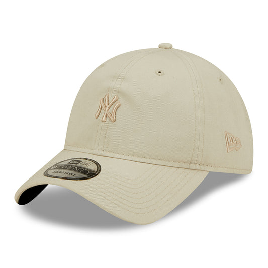Gorra de béisbol 9TWENTY Mini logotipo de la MLB de los New York Yankees de New Era - Piedra