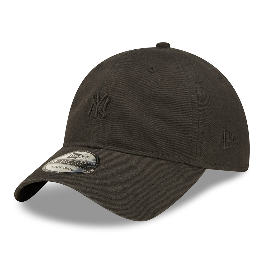 Gorra de béisbol 9TWENTY Mini logotipo de la MLB de los New York Yankees de New Era - Negro