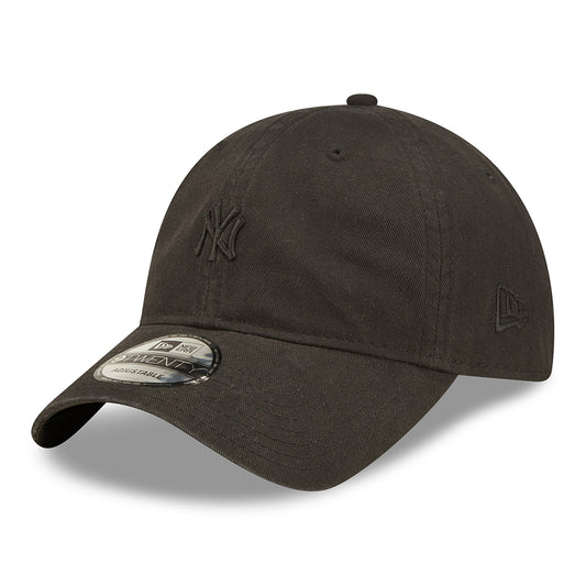 Gorra de béisbol 9TWENTY Mini logotipo de la MLB de los New York Yankees de New Era - Negro
