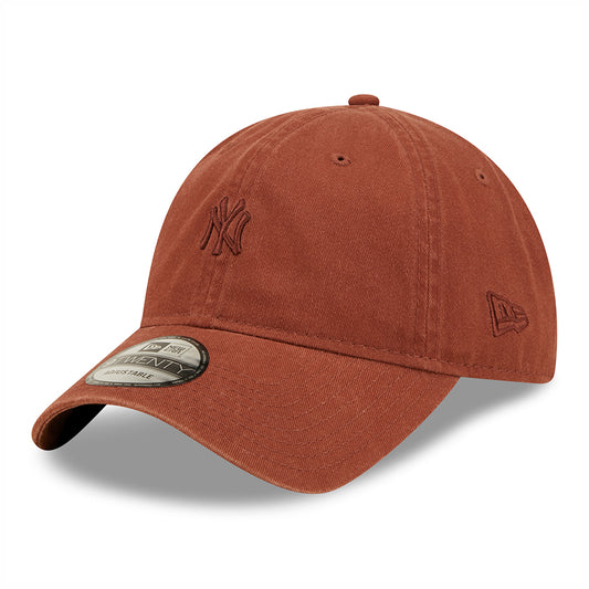 Gorra de béisbol 9TWENTY Mini logotipo de la MLB de los New York Yankees de New Era - Corteza