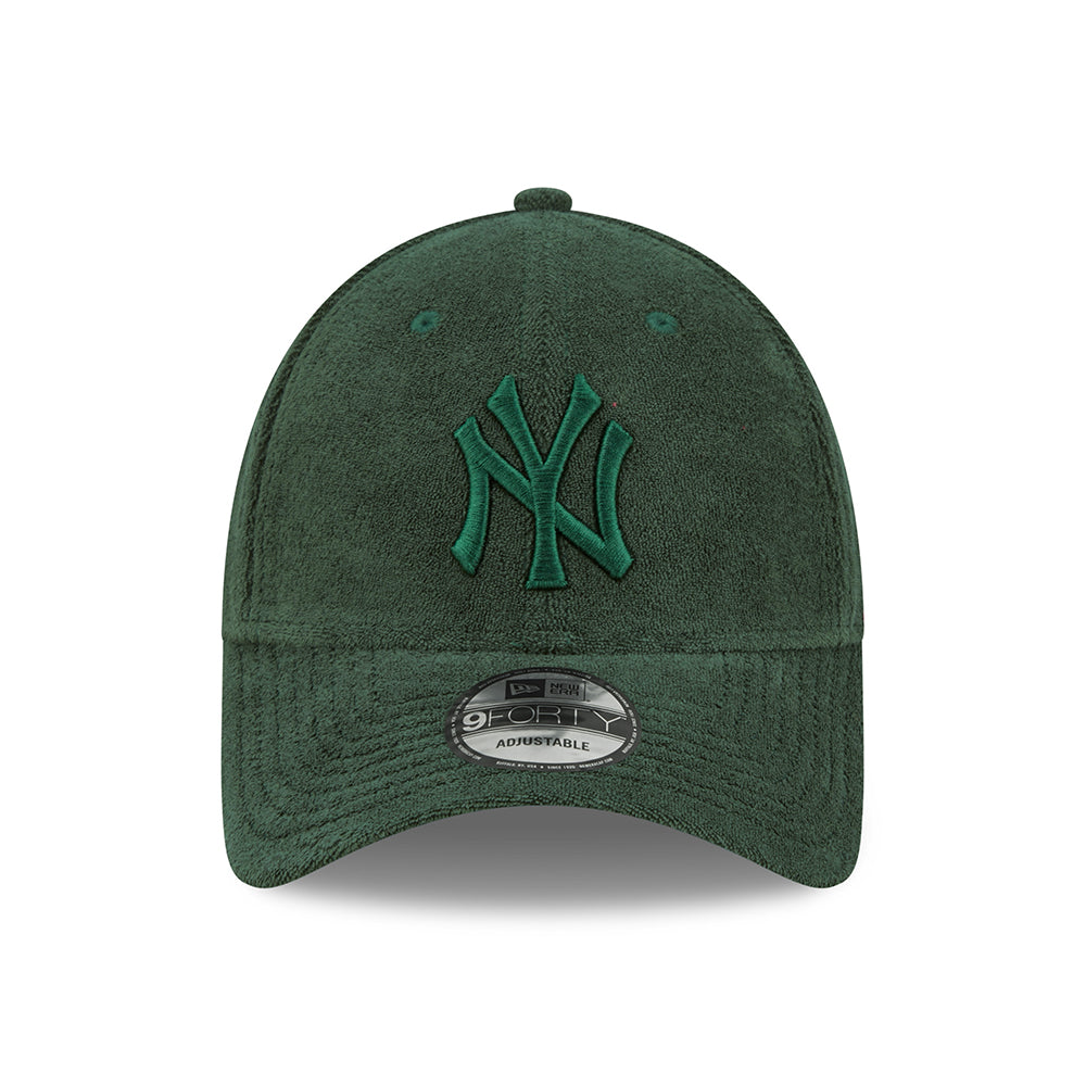 Gorra de béisbol 9FORTY MLB Towelling New York Yankees de New Era - Verde Oscuro