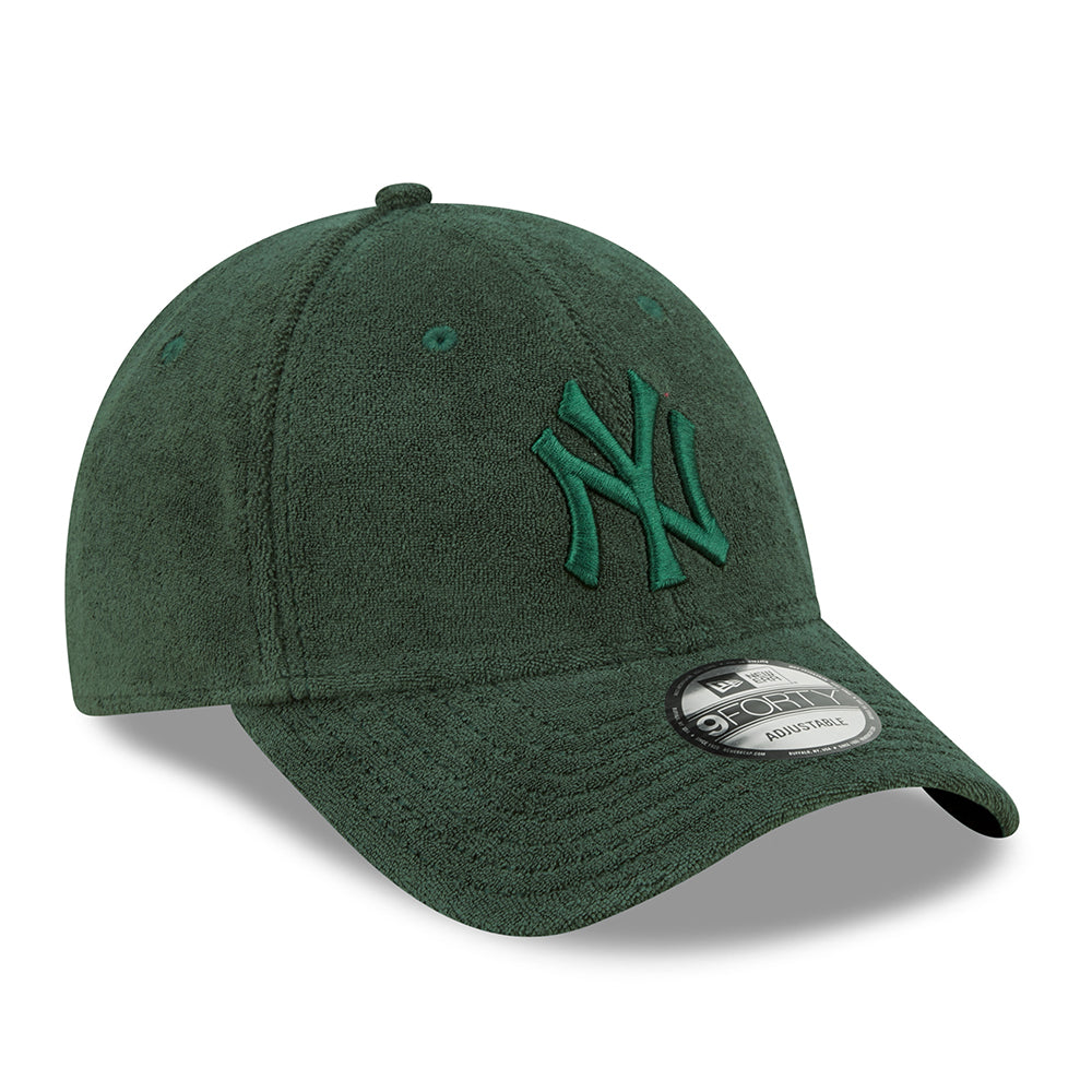 Gorra de béisbol 9FORTY MLB Towelling New York Yankees de New Era - Verde Oscuro