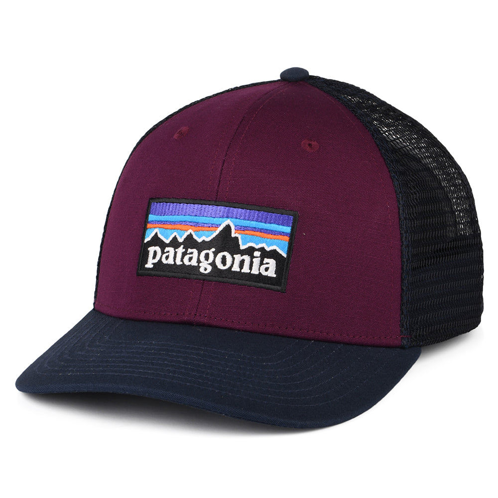 Gorra Trucker P-6 Logo de algodón orgánico de Patagonia - Ciruela-Azul Marino