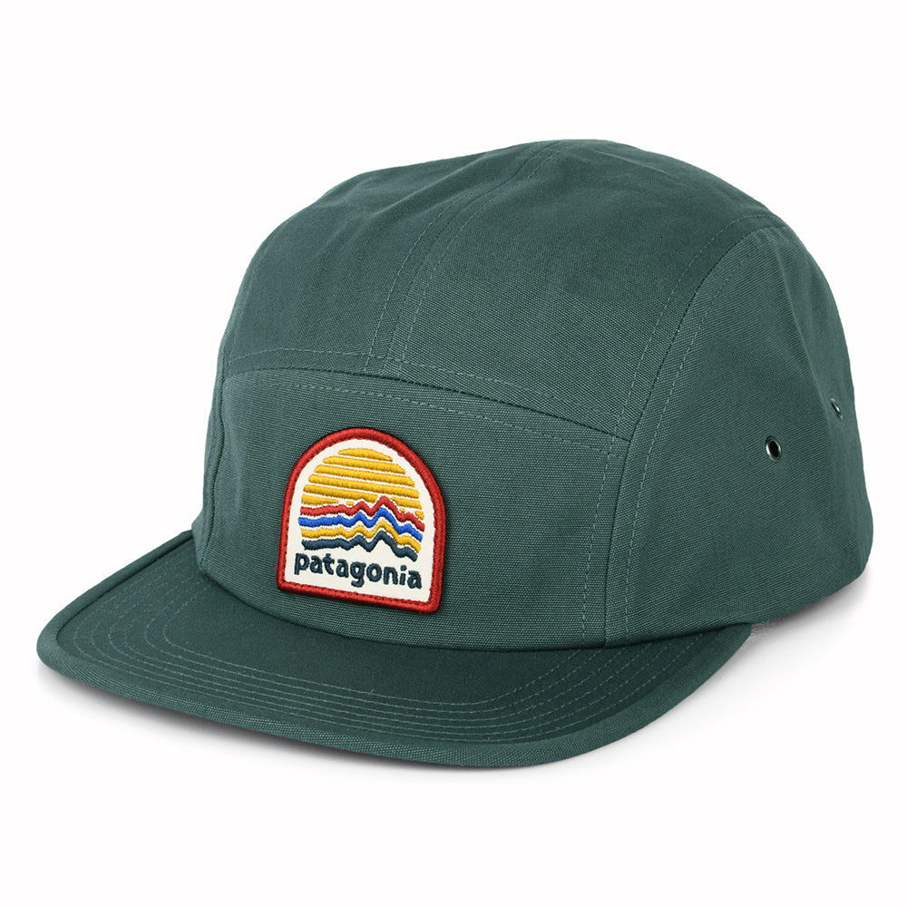 Gorra 5 paneles Ridge Rise Moonlight Graphic Maclure de algodón orgánico de Patagonia - Bosque Claro