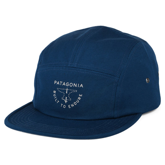 Gorra 5 paneles Forge Mark Crest Graphic Maclure de algodón orgánico de Patagonia - Verde Azulado