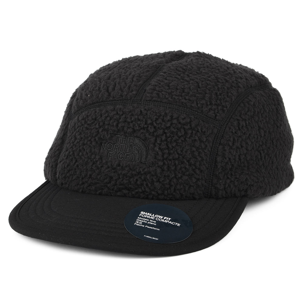 Gorra 5 paneles Cragmont repelente al agua de forro polar con orejeras de The North Face - Negro