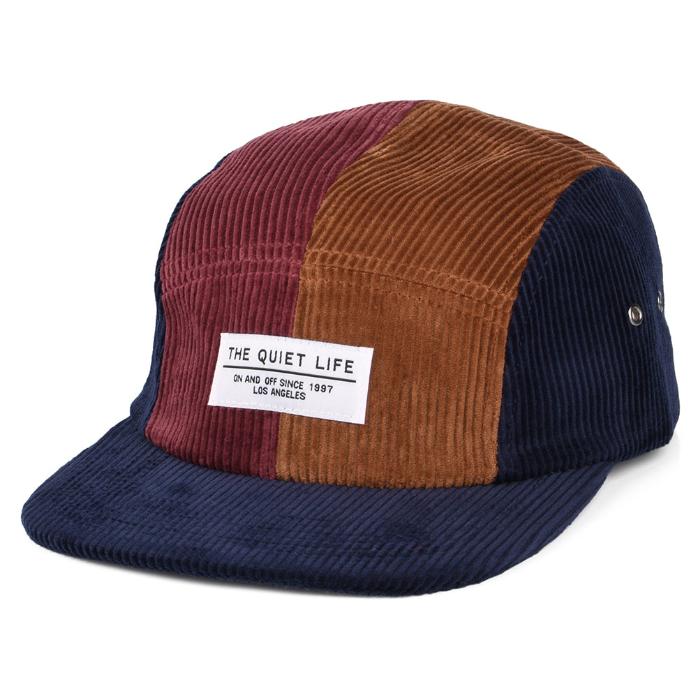 Gorra 5 paneles de Chunky Cord de The Quiet Life - Azul Marino-Marrón