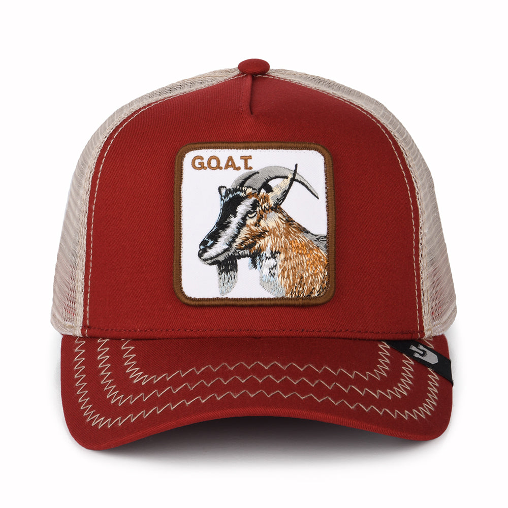 Gorra Trucker Goat de Goorin - Rojo