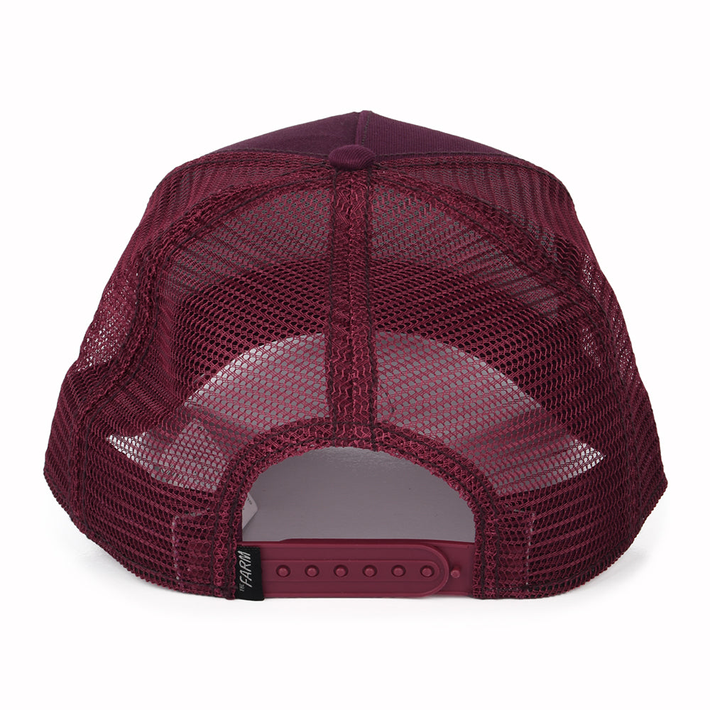 Gorra Trucker Black Panther de Goorin - Granate