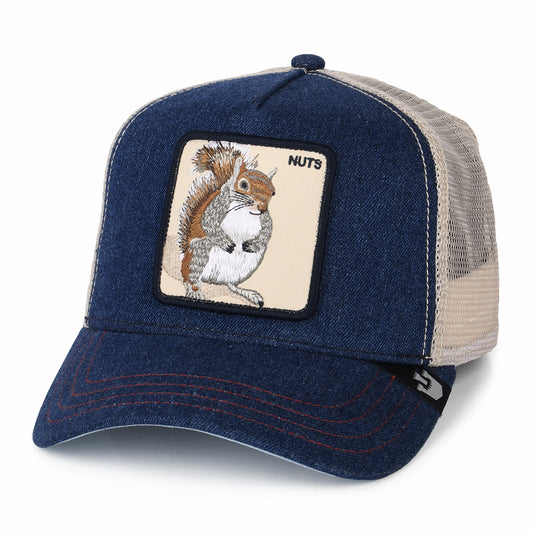 Gorra Trucker Nuts Squirrel de Goorin - Azul Marino