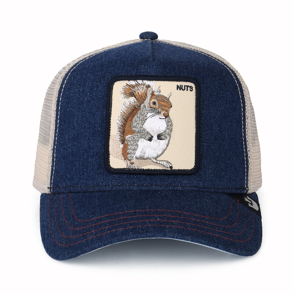 Gorra Trucker Nuts Squirrel de Goorin - Azul Marino