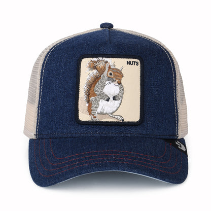 Gorra Trucker Nuts Squirrel de Goorin - Azul Marino