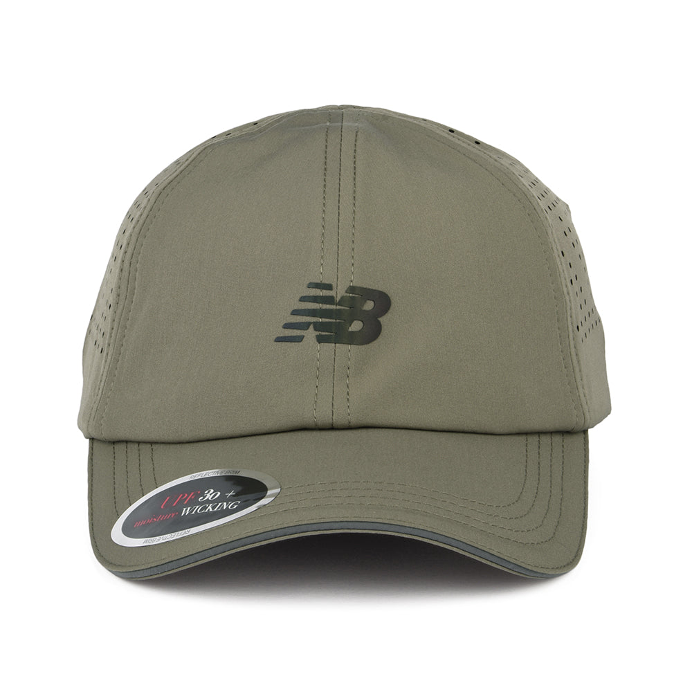 Gorra de béisbol Laser Performance Running de New Balance - Marrón Claro