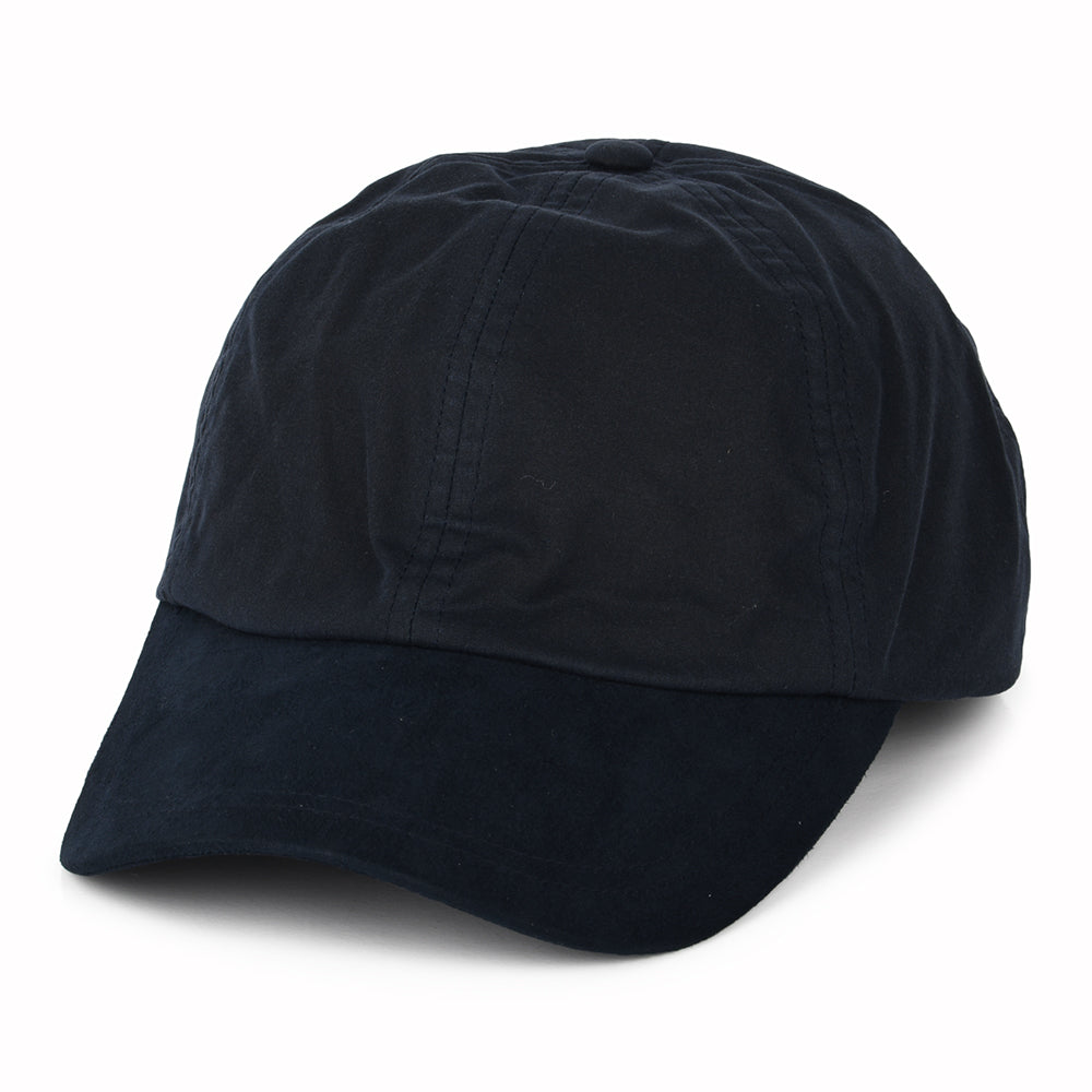 Gorra de béisbol de algodón encerado británico de Failsworth - Azul Marino