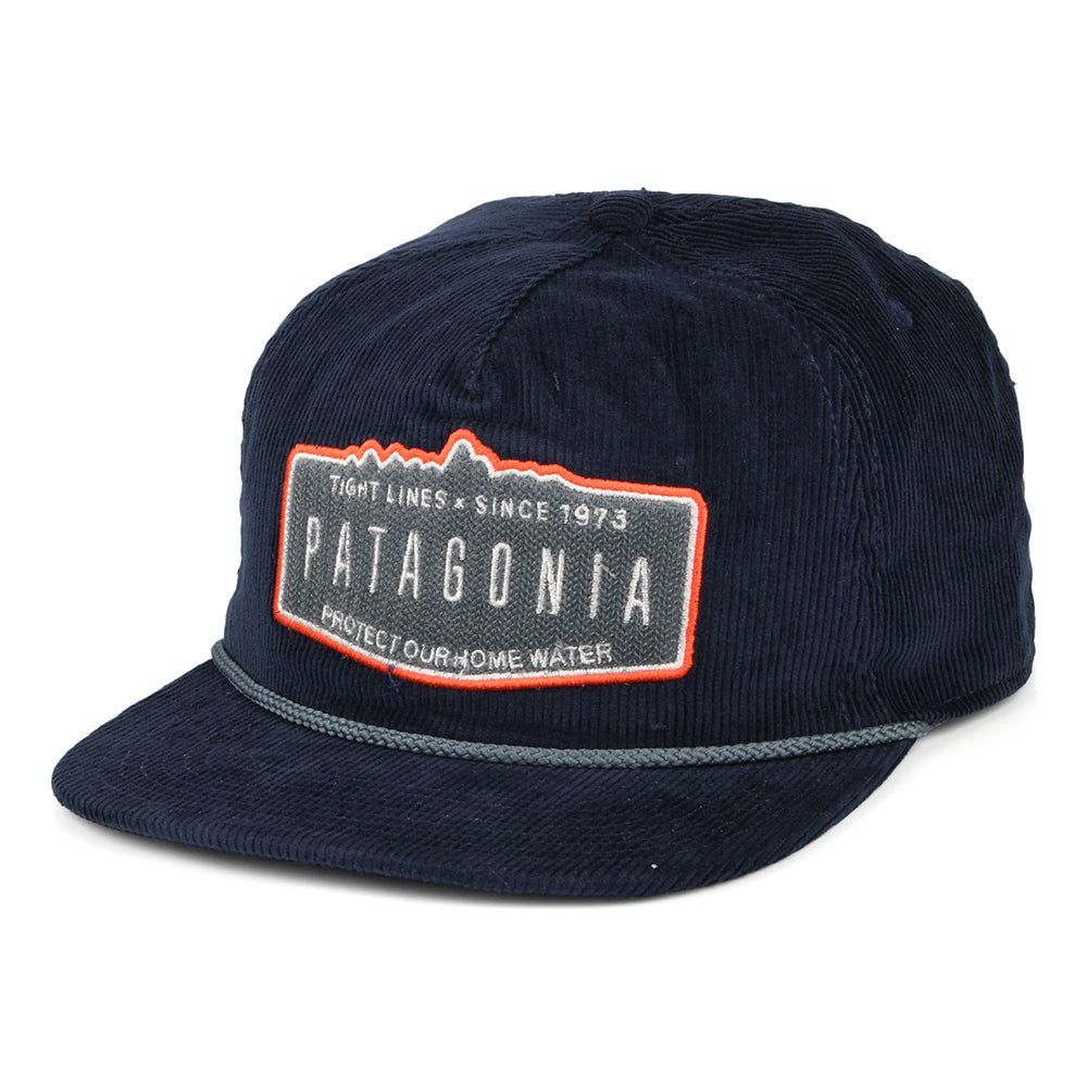 Gorra Snapback Ridgecrest Fly Catcher de pana de Patagonia - Azul Marino