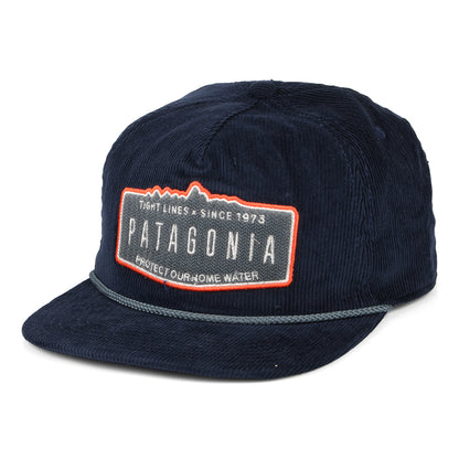 Gorra Snapback Ridgecrest Fly Catcher de pana de Patagonia - Azul Marino