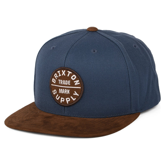 Gorra Snapback Oath III de Brixton - Azul-Marrón