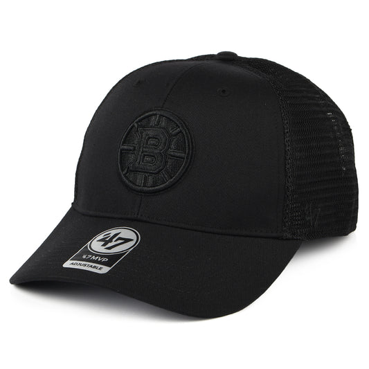 Gorra Trucker NHL Branson MVP Boston Bruins de 47 Brand - Negro sobre Negro