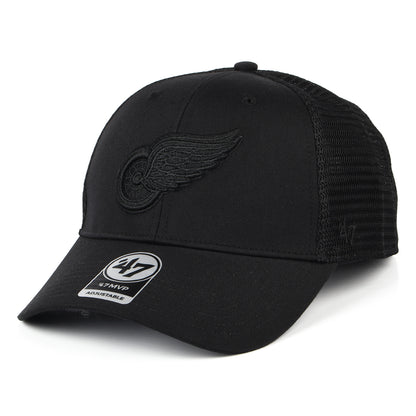 Gorra Trucker NHL Branson MVP Detroit Red Wings de 47 Brand - Negro sobre Negro