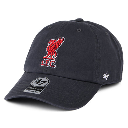 Gorra de béisbol Clean Up Liverpool FC de 47 Brand - Azul Marino Lavado
