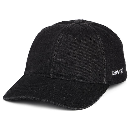 Gorra de béisbol Essential de tejido vaquero de Levi's - Negro