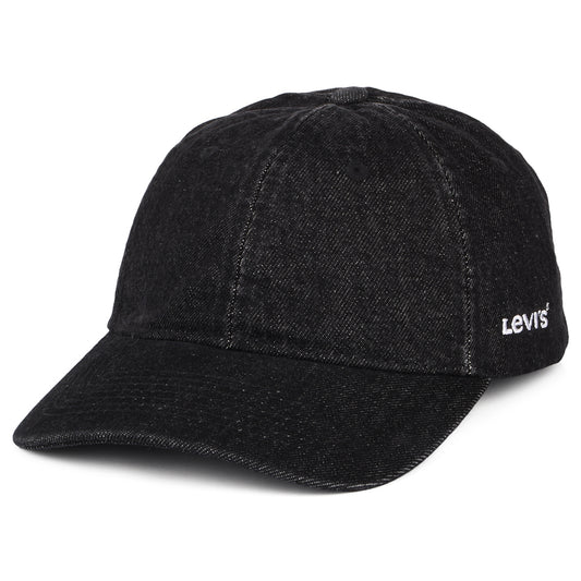 Gorra de béisbol Essential de tejido vaquero de Levi's - Negro