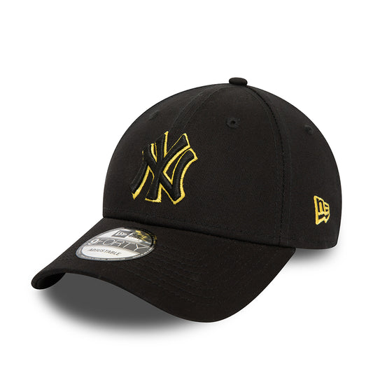 Gorra de béisbol 9FORTY MLB Team Outline New York Yankees de New Era - Negro-Amarillo